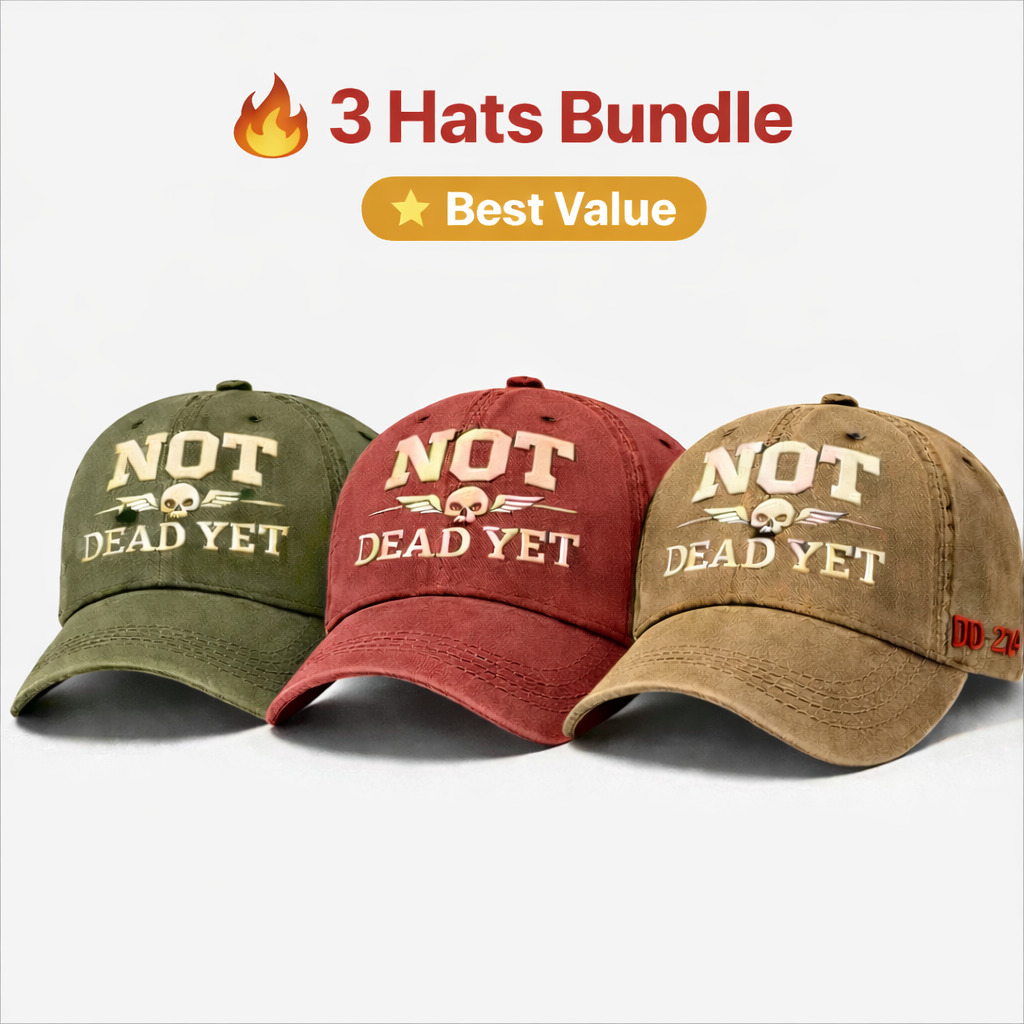 NOT DEAD YET Veteran Dad Hat