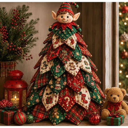 🔥Last Day 49% OFF - 🎃 DIY Halloween Quilted Fabric Tree Kit