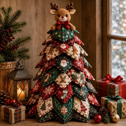 🔥Last Day 49% OFF - 🎃 DIY Halloween Quilted Fabric Tree Kit