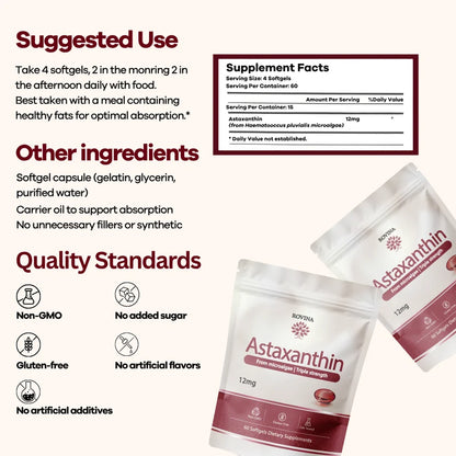 Rovina Astaxanthin - Nature’s Most Powerful Antioxidant for Whole Body Support & Cellular Protection