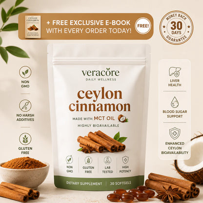 Ceylon Cinnamon 7200MG Equivalent With MCT Oil