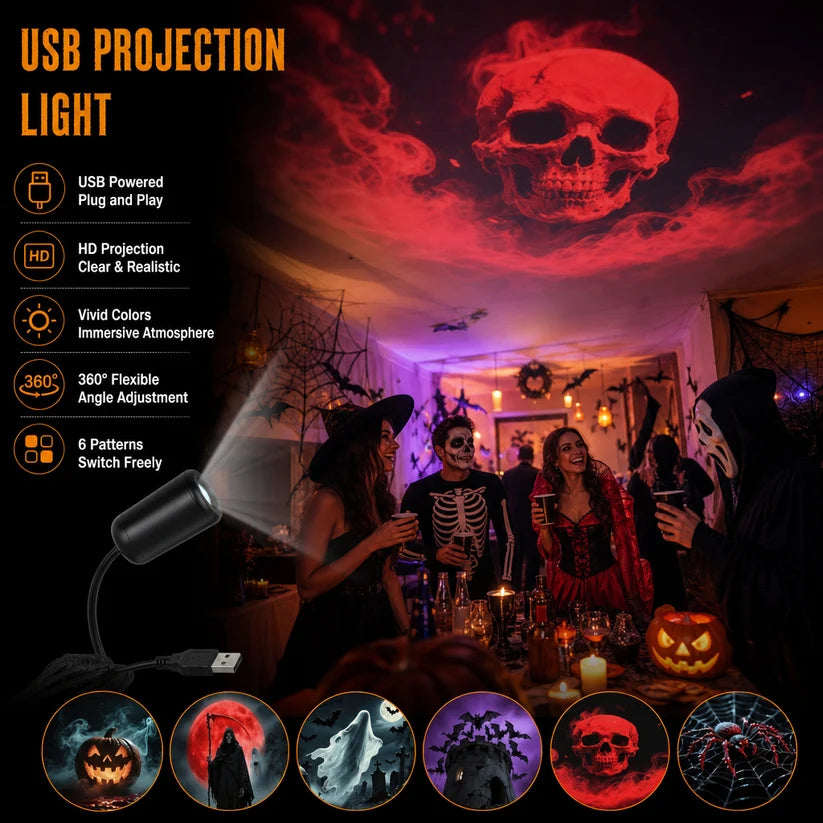 Halloween Projection Light for Festive Atmosphere