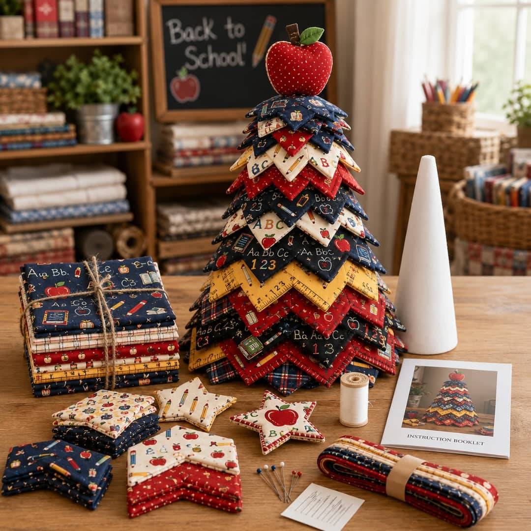 🔥Last Day 49% OFF - 🎃 DIY Halloween Quilted Fabric Tree Kit