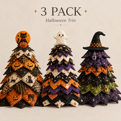 🔥Last Day 49% OFF - 🎃 DIY Halloween Quilted Fabric Tree Kit