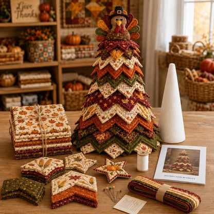 🔥Last Day 49% OFF - 🎃 DIY Halloween Quilted Fabric Tree Kit