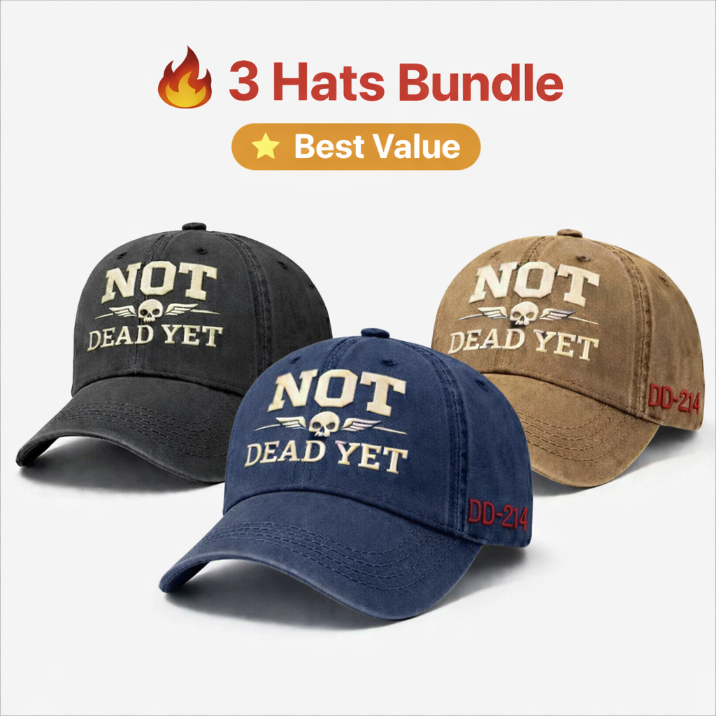 NOT DEAD YET Veteran Dad Hat