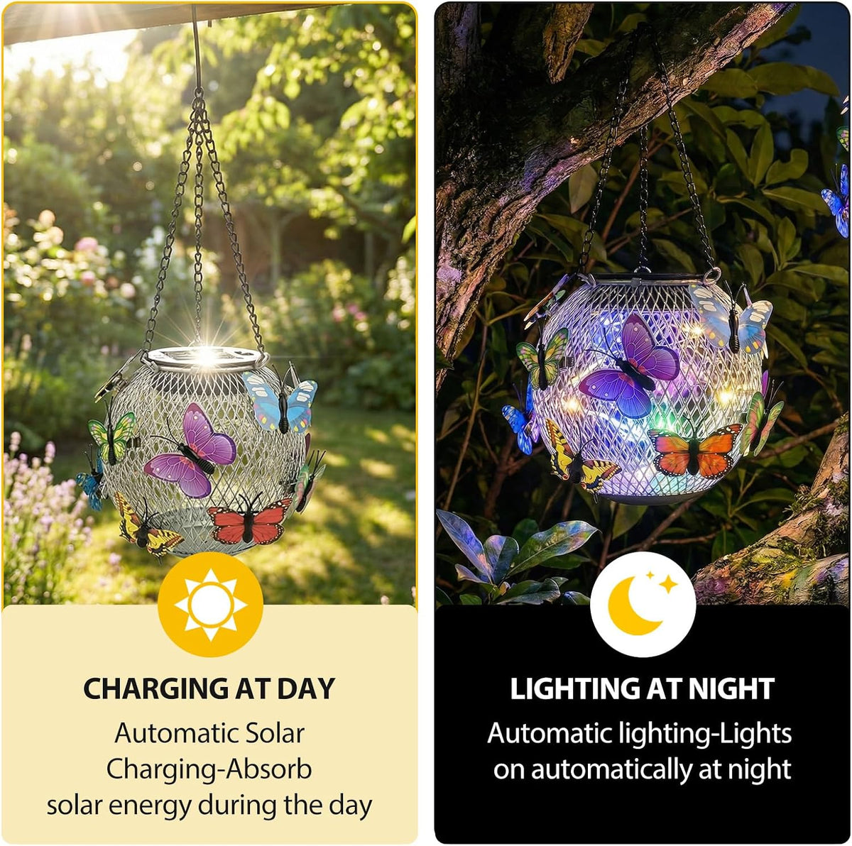 Elegant Solar Butterfly Garden Lights