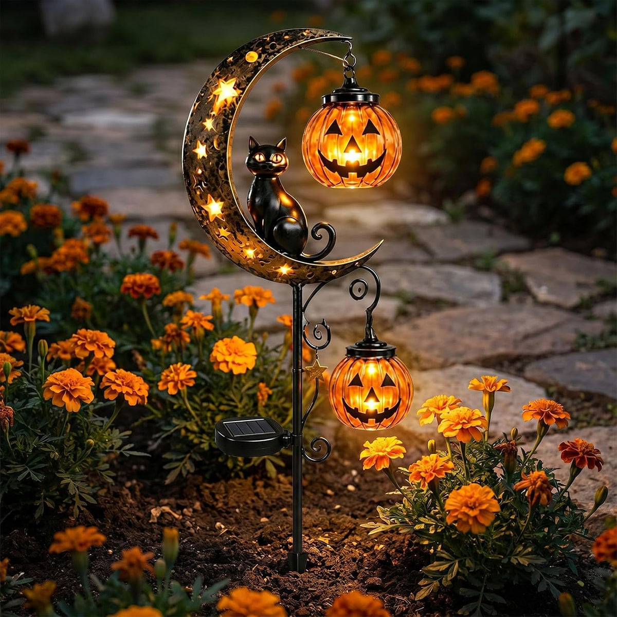 Enchanted Solar Garden Cat Light