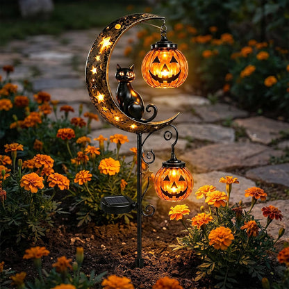 Enchanted Solar Garden Cat Light