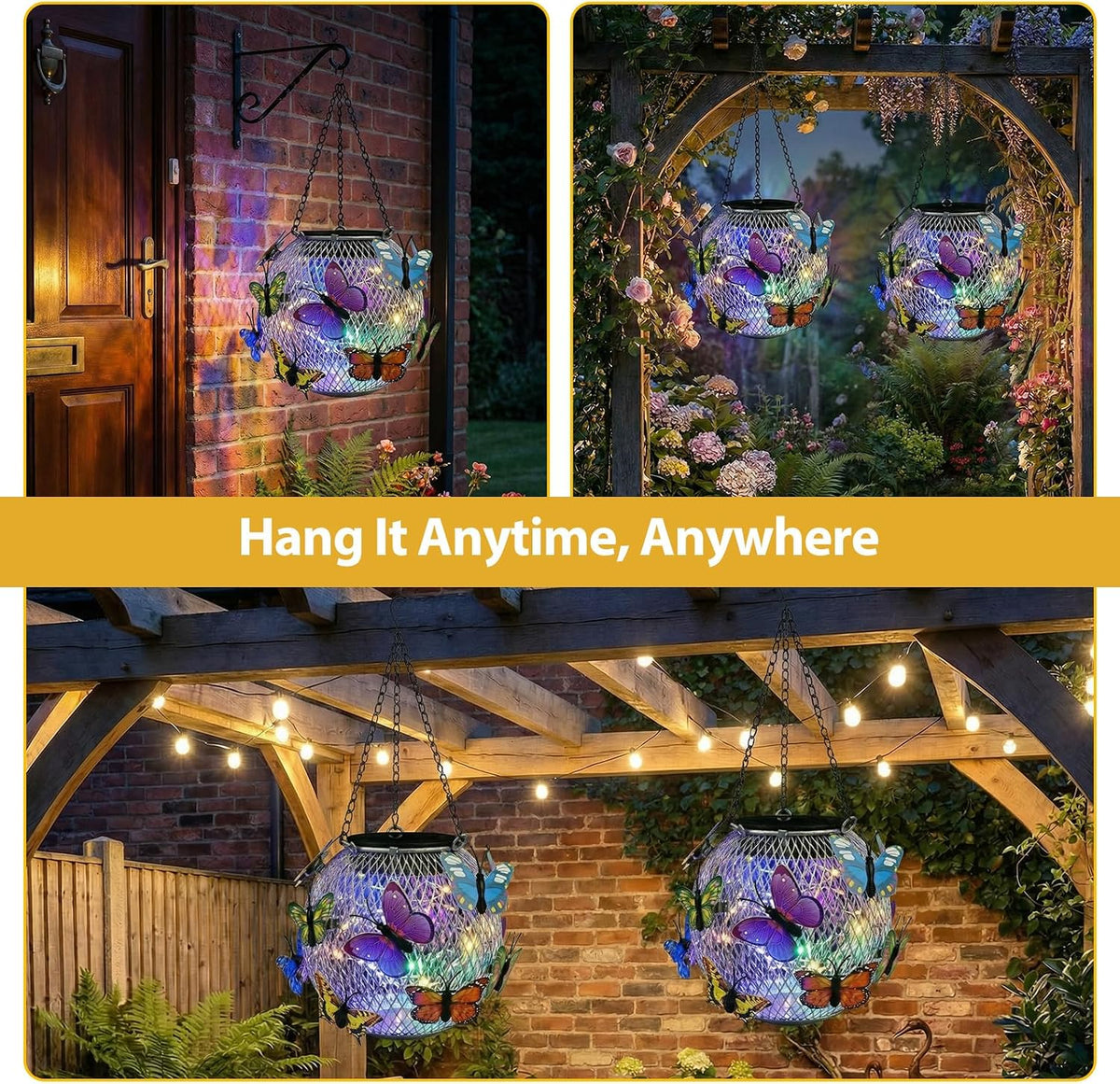 Elegant Solar Butterfly Garden Lights