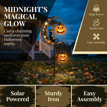 Enchanted Solar Garden Cat Light