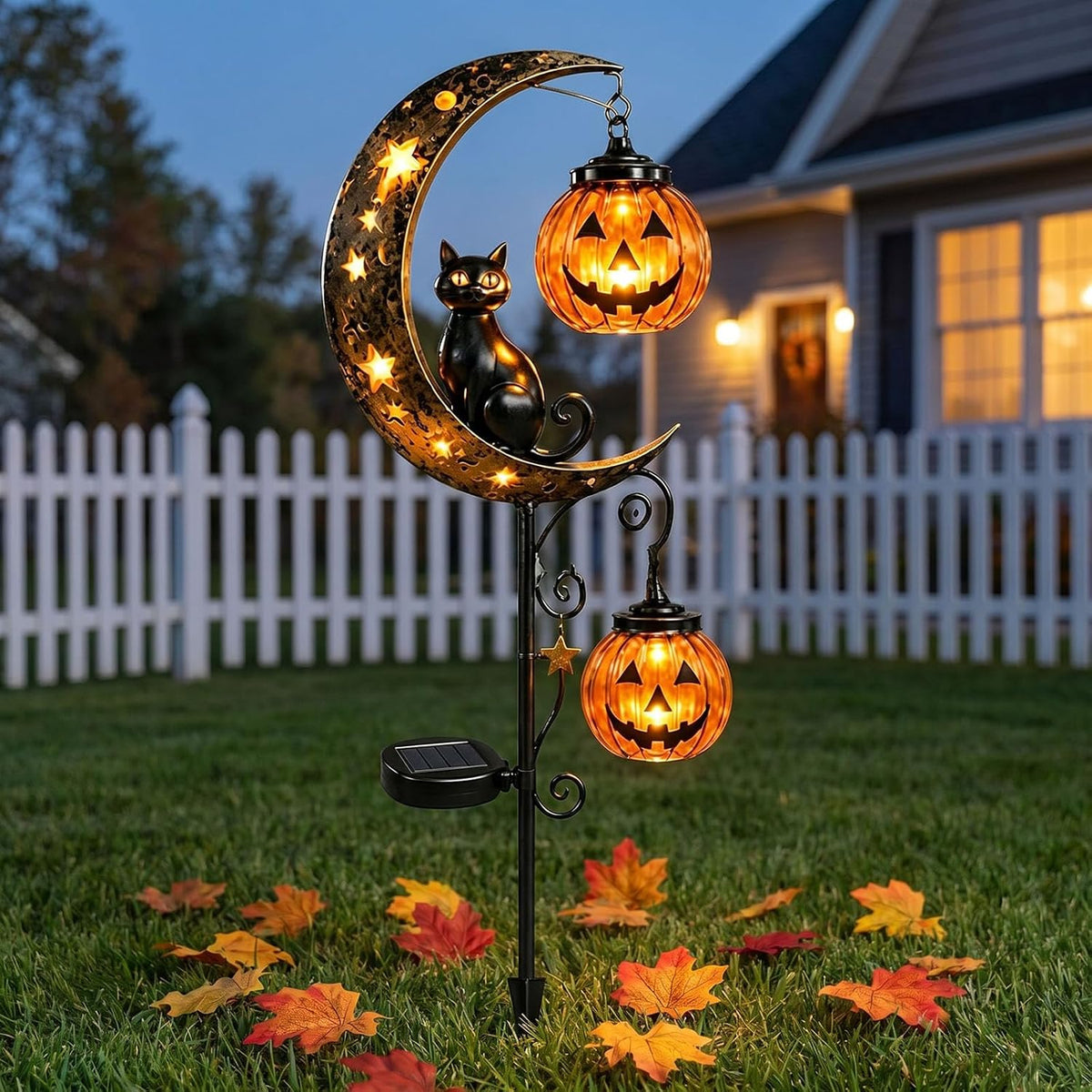 Enchanted Solar Garden Cat Light