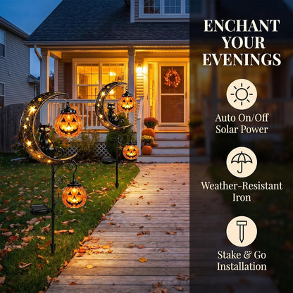 Enchanted Solar Garden Cat Light