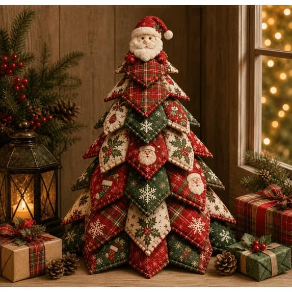 🔥Last Day 49% OFF - 🎃 DIY Halloween Quilted Fabric Tree Kit