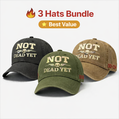 NOT DEAD YET Veteran Dad Hat